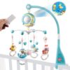 Baby Musical Crib Mobile with Timing Function Projector Lights,Stand-Along Rattles and 150 Melodies Music Box with Remote Control for Newborn 0-24 Months Blue 31 610Iqv9qX5L