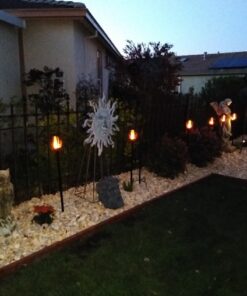 Walensee Solar Lights Outdoor Upgraded 43"(4 PACK) 96 LED Waterproof Flickering Flames Torch Lights Outdoor Solar Spotlights Landscape Decoration Lighting Dusk to Dawn Auto On/Off Security Torch Light 32 610Iux2EWAL