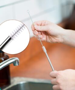 4 Extra Long Stainless Steel Straws for 30 OZ Tumbler + 2 Cleaning Brushes 30 OZ Straw 16 610JxcYS9qL