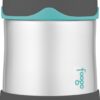 Thermos Foogo Vacuum Insulated Stainless Steel 10-Ounce Food Jar, Charcoal/Teal (B3004TS2) 24 610MUfbwHL
