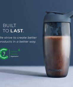 Promixx PURSUIT Protein Shaker Bottle – Premium Sports Blender Bottles for Protein Mixes and Supplement Shakes – Easy Clean, Durable Protein Shaker Cup 24 oz Graphite Grey 10 610NzxEFZKL