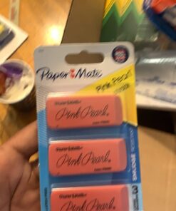 Paper Mate Pink Pearl Erasers, Large, 3 Count 32 610OmdKRjL