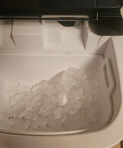 Kndko Nugget Ice Maker Countertop,34lbs/Day,Portable Crushed Ice Machine,Self Cleaning with One-Click Design & Removable Top Cover,Soft Chewable Pebble Ice Maker for Home Bar Camping RV,Black Basic 33lbs/day with pebble ice BLACK UPGRADE 1 33 610PUPBNeL