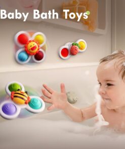 3PCS ALASOU Pop up Suction Cup Spinner Toys for Baby Christmas Stocking Stuffers Gifts|Novelty Spinning Tops Bath Toys for Kids Ages 1-3|Sensory Toys for Toddlers 1-3 Year Old Boy Birthday Gift Carrot 21 610PfFqmgeL
