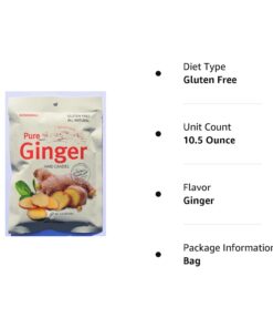 Pure Ginger Hard Candies 3 bags 3.5 Ounce (Pack of 3) 8 610SIg0T L