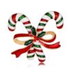 Fesciory Christmas Brooch Pins for Women, Multi-Colored Rhinestone Crystal Enamel Christmas Jewelry Gift for Girls A:Enamel Candy Cane 44 610SOZK38ML