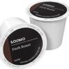 Amazon Brand - Solimo Dark Roast Coffee Pods, Compatible with Keurig 2.0 K-Cup Brewers 100 Count(Pack of 1) 100 Count (Pack of 1) 35 610TN 4nYjL
