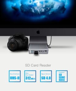 CalDigit TS3 Plus Thunderbolt 3 Dock - 87W Charging, 7X USB 3.1 Ports, USB-C Gen 2, DisplayPort, UHS-II SD Card Slot, Gigabit Ethernet for Mac & PC, Thunderbolt 4 Compatible (0.8m/2.62ft Cable) 0.8 Meter Cable TS3 Plus - Space Gray 26 610TUTn8xnL