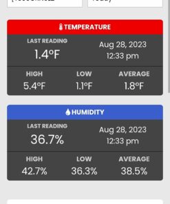 Temp Stick Remote WiFi Temperature & Humidity Sensor. No Subscription. 24/7 Monitor, Unlimited Text, App & Email Alerts. Free Apps, Made in America. Use with Alexa, IFTTT. Monitor Anywhere, Anytime. Black 33 610TeHDdxuL