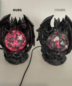 Alternative view of ANQIA Plasma Ball Lamp Touch Sensitive,Party Magical Electrostatic Red Color Crystal Ball for Halloween (Evil Dragon)