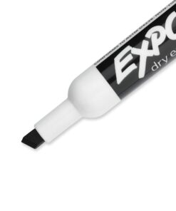 EXPO Low Odor Dry Erase Markers, Chisel Tip, Black, 12 Count 15 610WXwglbzL