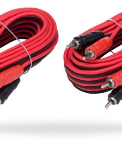 InstallGear Dual 1/0 Gauge Amp Wiring Kit | Amp Kit with 4 Amplifier Installation Wiring True Spec and Soft Touch Wire | 4 Gauge Wire, 1/0 Gauge Amp Kit, Amplifier Wiring Kit, Sub Wiring Kit 0 Gauge (Dual) Red 17 610WemjqRWL