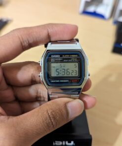 Casio Men's A158WA-1DF Stainless Steel Digital Watch 29 610Y1CpGeOL