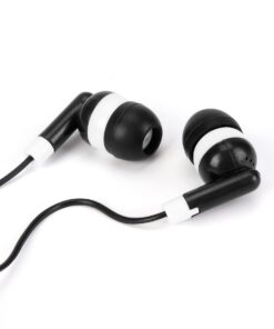 Earbuds Bulk 100 Packs Black Student Headphones for Classrooms Wired Earphones Individually Bagged for School Hospital Airplanes (Black) 100 pack 10 610Y1QjACUL