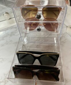 iDesign Plastic Divided 3-Drawer Vanity & Countertop Organizer – 7" x 6.5" x 6.5”, Clear 3 Drawer 50 610a50LZD0L 1