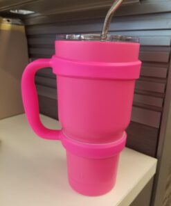 STRATA CUPS 30oz Tumbler Handle (PINK) Available For 30oz YETI Tumbler, OZARK TRAIL Tumbler, Rambler Tumbler- BPA FREE Pink 36 610aJSXDGCL