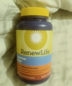 Renew Life Detox Cleanse More, Reduces Bloating and Restores Regularity, Overnight Constipation Relief, Soy, Dairy and gluten-free, 100 Capsules 100 Count (Pack of 1) 22 610amdsUbSL