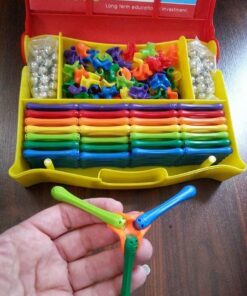 Goobi 300 Piece Magnetic Building Sticks Blocks Tiles Toy Magnet 3D Construction Set STEM Educational Toys for 3 4 5 6 7 8 Year Old Kids Boys Girls Adults with Storage Box and Instruction Guide 35 610b3knXrDL