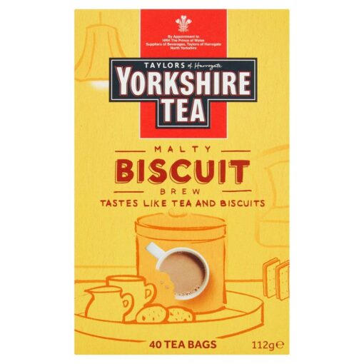 Yorkshire Tea Biscuit Brew 40 Tea Bags 100G