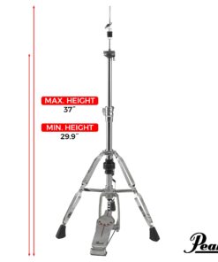 Pearl H930 Double-Braced Hi-Hat Stand with Longboard Swiveling Footplate, Adjustable Precision Spring Dial, and Heavy Double-Braced Tripod Base. Accepts Double Bass Drum Pedals. 6 610c3XgN9jL