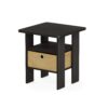 Furinno Andrey End Table / Side Table / Night Stand / Bedside Table with Bin Drawer, Espresso/Brown 1-Pack, Center Bin 18 610cB5E0v1L