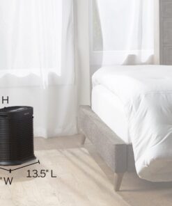 Honeywell HPA100 HEPA Air Purifier for Medium Rooms - Microscopic Airborne Allergen+ Reducer, Cleans Up To 750 Sq Ft in 1 Hour - Wildfire/Smoke, Pollen, Pet Dander, and Dust Air Purifier – Black Medium Room 30 610cp6AWT3L