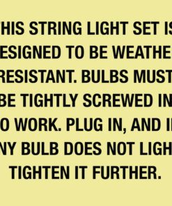 Feit Electric 72041 30 Foot Heavy-Duty Weather Resistant Decorative Indoor and Outdoor 10 Sockets Incandescent String Lights, 30', 11W, Dimmable,Black 30 ft (Pack of 1) 23 610ctZ5 COL