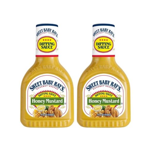 Sweet Baby Ray's Dipping Sauce, Honey Mustard (14 Fl Oz (Pack of 2)) 14 Fl Oz (Pack of 2)