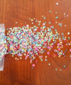 Colorful Manicure Glitter Confetti 1.8oz/50g Mixed Shapes Size 3mm Great for Party Décor, DIY Crafts, Premium Nail Art Etc.. 40 610ddLgZ8hL