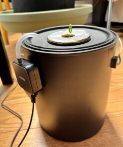 Plastic Paint Can (Black) - 1 Gallon Bucket w/Lid & Handle - Triple Lock Airtight Seal - Touchdown Bucket, Small Pail - Made from 100% USA Recycled Polypropylene Plastic 15 610dsYzXy9L 3