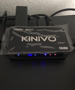 Kinivo HDMI Switch 4K HDR 501BN (5 in 1 out, 4K 60Hz HDR, HDMI 2.0, High Speed 18Gbps, IR Remote, HDCP) - Compatible with Roku, PS5, Xbox, Apple TV, Nintendo Switch, Cable Box 5-PORT 45 610gFRLTg4L
