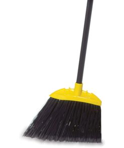 Rubbermaid Commercial Products Smooth-Surface Angle Broom, 10-Inch, Black, Metal Handle, Indoor/Outdoor Broom for Garages/Courtyards/Sidewalks/Decks/Kitchens/Offices Jumbo 8 610gOP4RnHL