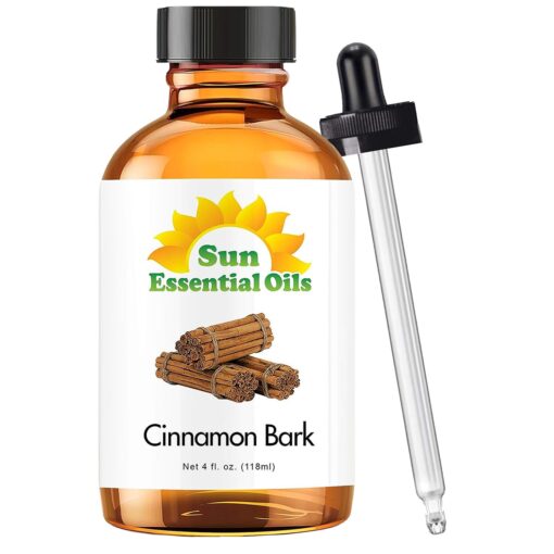 Sun Essential Oils 4oz - Cinnamon Bark Essential Oil - 4 Fluid Ounces 4 Fl Oz (Pack of 1)