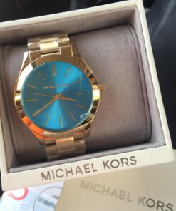 Michael Kors MK3265 Women's Slim Runway Gold-Tone Stainless Steel Bracelet Watch 23 610gf7CGYyL