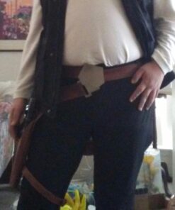 WELLMILLER Han Solo Cosplay Belt Holster Pu Leather Costume Accessories Props Update Version 25 610hQ748QAL