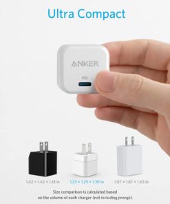 USB C Charger, Anker 2-Pack Fast Charger with Foldable Plug, PowerPort III 20W Cube Charger for iPhone 15/15 Plus/15 Pro/15 Pro Max/14, Galaxy, Pixel 4/3, iPad/iPad Mini, and More(Cable not Included) 2pack White 27 610i9eiq 5S