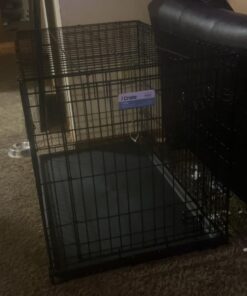 MidWest Homes for Pets Newly Enhanced  Double Door iCrate Dog Crate, Includes Leak-Proof Pan, Floor Protecting Feet, Divider Panel & New Patented Features 36 inch (Pack of 1) 38 610ihOeEYKL 1