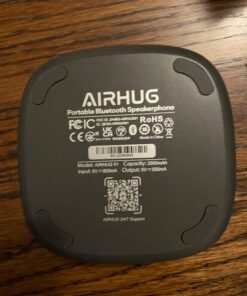 AIRHUG Bluetooth Speakerphone,Conference Speaker with Microphone,6 metes HD Voice Pick Up,Advanced Noise Reduction Algorithm,USB-C Plug & Play,Compatible with Zoom,MS Team,Skype 53 610jL2EhmkL