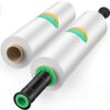 Stretch Film/Wrap with Handles, CreGear 15 Inch x 1000 Feet Shrink Wrap 2 Pack, Industrial Strength Plastic Wrap Roll, Heavy Duty Shrink Film Rolls for Moving Packing Storage Pallet, 60 Gauge, Clear Clear-15*1000*60-2pack 8 610jgeF1a6L