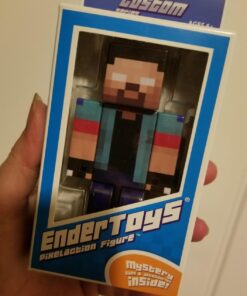 EnderToys Herobrine Boy Action Figure - Toy Figurines - Birthday Cake Topper - Custom Survival Characters 15 610kYW4zQqL