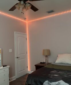 Tenmiro 65.6ft Led Strip Lights, Ultra Long RGB 5050 Color Changing LED Light Strips Kit with 44 Keys Ir Remote Led Lights for Bedroom, Kitchen, Home Decoration 43 610kxQNfiL