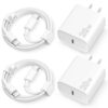 i Phone 15 Charger [MFi Certified] USB C Fast Charger 2 Pack i Pad Pro Charger 6FT Compatible with i Phone 15/i Phone 15 i Pro/i Phone 15 Pro Max,i Pad Pro,i Pad Mini/Android Phones