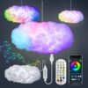 3D Big Cloud lightning Light Kit Music Sync Warm White Multicolor lightning Changing Strip Lights 360 Degree Wireless Remote APP NO DIY Coolest Decorations for Adults and Kids Indoor Home Bedroom 1 15 610mHpgi33L
