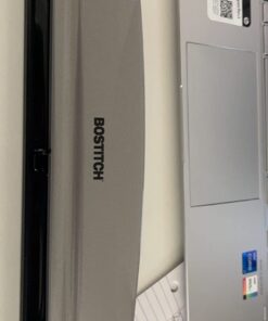 Bostitch Office Premium 3 Hole Punch, 12 Sheet Capacity, Metal, Rubber Base, Easy-Clean Tray, Silver 50 610n5nfteBL