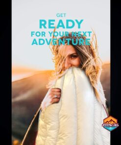 ZOOOBELIVES Ultralight Backpacking 32-50F Down Sleeping Bag - 27oz Ultra Compact 650 Fill Power Envelope Sleeping Bag for Hiking, Camping and Backcountry, Lightweight and Compressible – Alplive T400 White 13 610n6MgiMtL