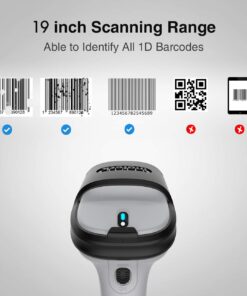 Inateck Bluetooth Barcode Scanner, Working Time Approx. 15 Days, 35m Range, Automatic Fast and Precise scanning, BCST-70 11 610pIFBaKL