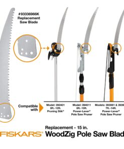 Fiskars 93336966K Replacement Saw Blade, For Tree Pruner, 15 Inch, Silver 15 in Silver 25 610qUbf77jL