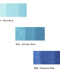 Alternative view of Copic Sketch, Alcohol-based Markers, 3pc Set, Color Fusion #6 Blue