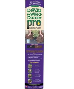 Alternative view of Dewitt Black 4-Foot by 100-Foot 3oz Weed Barrier Pro Landscape Fabric PBK4100