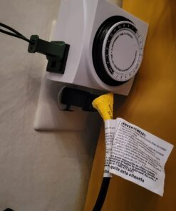 BN-LINK Heavy Duty Mechanical 24 Hour Timer Dual Outlet 3-Prong Accurate Indoor for Lamps Fans Christmas Lights White AC 1875W 1/2 HP, UL Listed U2 32 610vCRy56zL